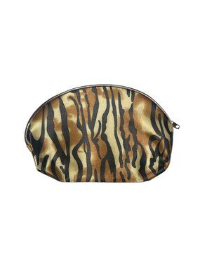 5" X 8" Safari Print Large Zipper Cosmetic All Purpose Bag w/ Wristlet